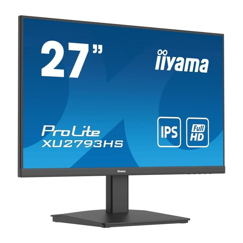 Ecran PC - IIYAMA PROLITE XU2793HS-B6 - 27 1920x1080 - Dalle IPS - 1ms - 100Hz - HDMI / DisplayPort