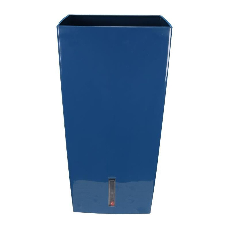 Bac a fleurs carré RIVIERA EVA NEW HAUT - Plastique - 69x69 cm- Bleu