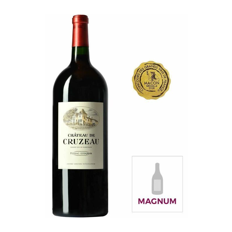 Magnum Château de Cruzeau 2020 Pessac Léognan - Vin Rouge de Bordeaux