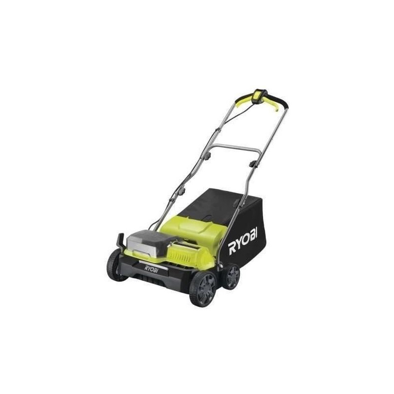 Scarificateur / aérateur - RYOBI - Brushless - Ø 35 cm - 2-en-1 - bac souple 55 L - 2 batteries 36V (18V ONE+™) 4 Ah + 1 cha