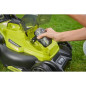 Tondeuse poussée 18V - RYOBI - Ø coupe 40 cm - Ramassage et mulching - 1 batterie 18V 5 Ah + 1 chargeur