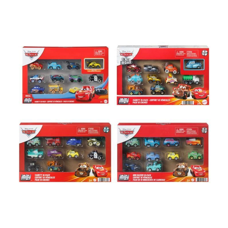 Disney Cars - Disney CARS Coffret 10 Vehicules - 3 ans et + - modele aléatoire