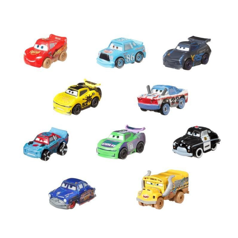 Disney Cars - Disney CARS Coffret 10 Vehicules - 3 ans et + - modele aléatoire