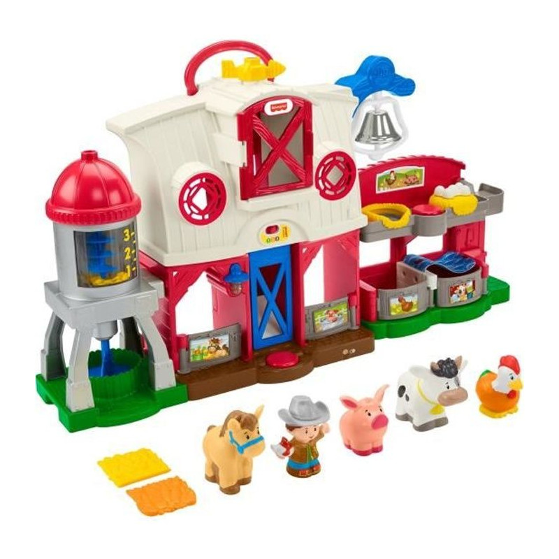 Fisher-Price - La ferme Little People - Jouet éducatif pour bébé des 12 mois - GXF15