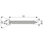 Vis ancrage tête plate fraisée acier 7,5X100 boîte de 100 SPAX 1021010751005