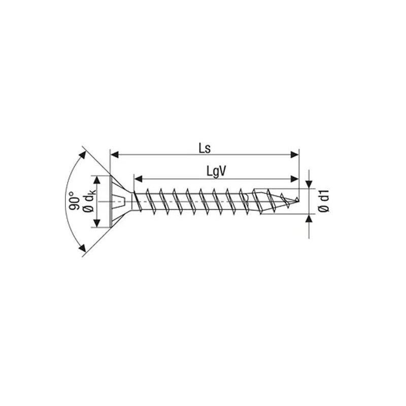 Vis universelle tête fraisée Torx filetage total WIROX 4X30 boîte de 1000 SPAX 1191010400305