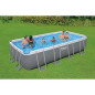 Kit Piscine hors sol tubulaire BESTWAY - Power steel™ - 549 x 274 x 122 cm - Rectangulaire (Filtre a sable, échelle, bâche)