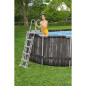 Kit Piscine hors sol tubulaire BESTWAY - Power Steel™ - 732 x 366 x 132 cm - Ovale (Inclus épurateur a Cartouche + échelle +