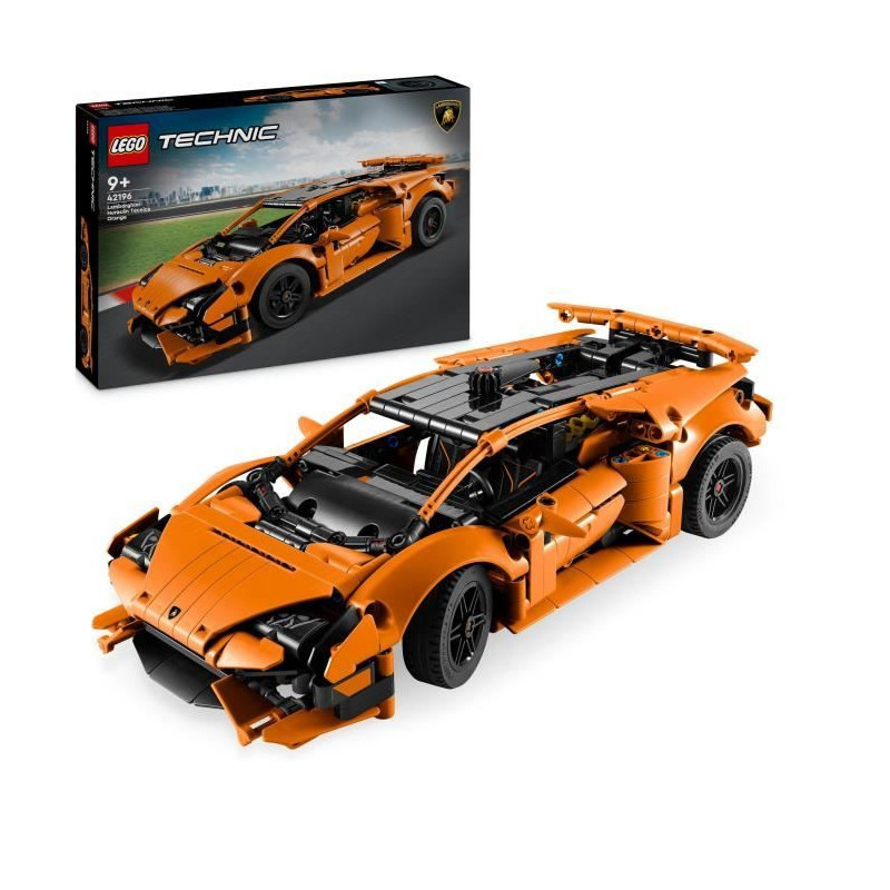 LEGO Technic 42196 Lamborghini Huracán Tecnica orange Voiture Jouet Pour Enfant de 9 Ans