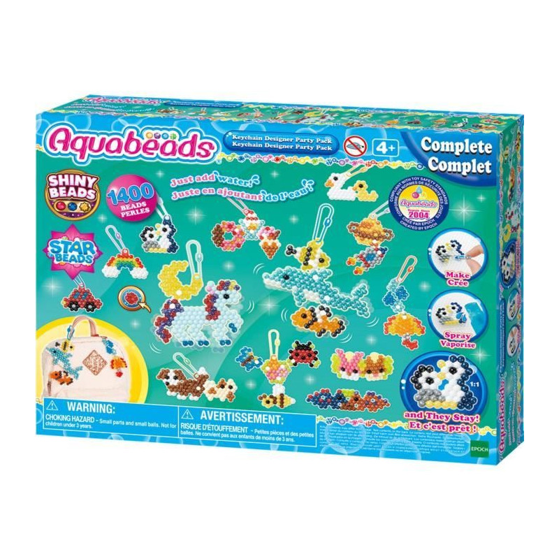 Coffret création - AQUABEADS 35025 - Mes porte-clés et suspensions