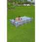 Kit Piscine hors sol tubulaire BESTWAY - Steel Pro™ - 366 x 201 x 66 cm - Rectangulaire (Inclus épurateur a Cartouche)