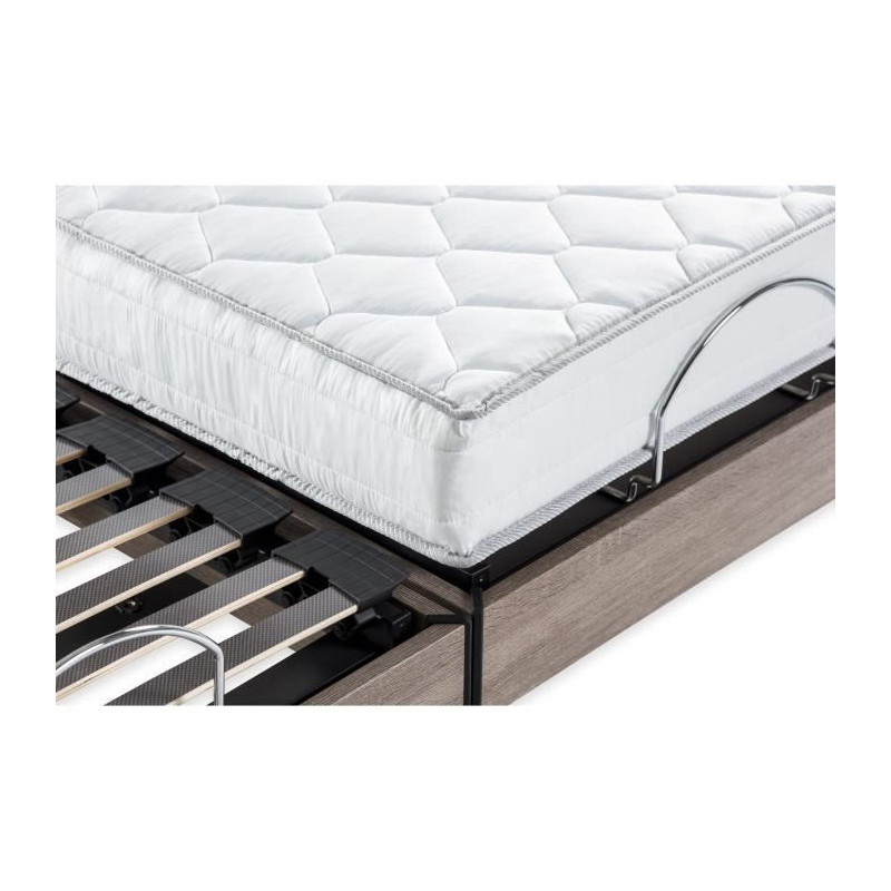 Ensemble matelas+sommier relaxation électrique COMFORT - 2x90x200 cm - Matelas mousse - DEKO DREAM Samba