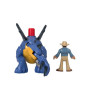 FISHER - PRICE IMAGINEXT - Jurassic World - Stegosaurus Et Personnage - Figurine d'action 1er age - 3 ans et +