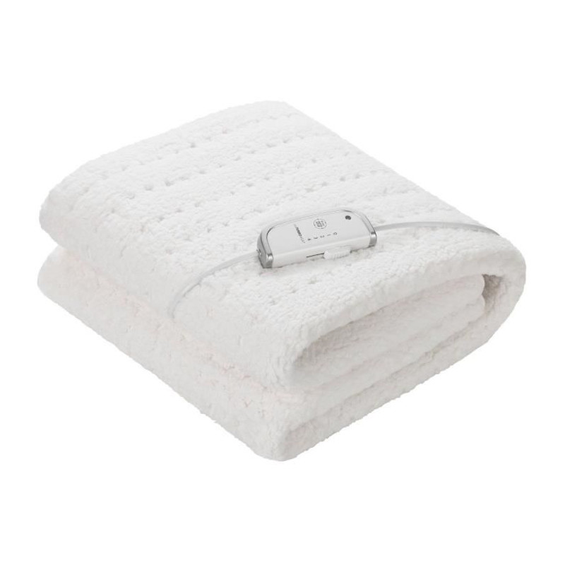 Surmatelas chauffant extra moelleux en polaire - MEDISANA - HU 672 - Chauffe-lit - 4 reglages - 3 minuteries - Lavable