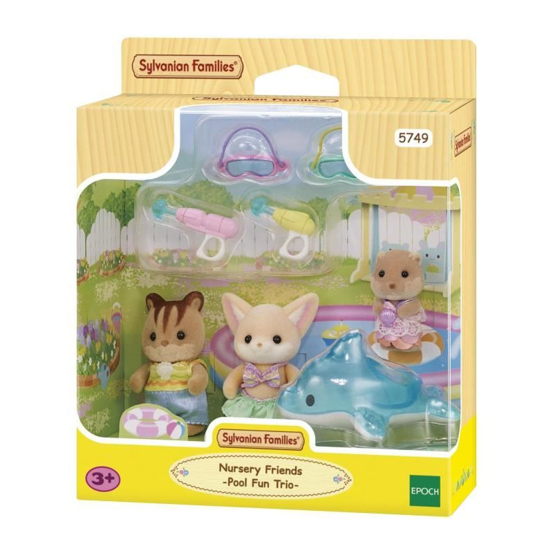 SYLVANIAN FAMILIES 5749 - Le trio des bébés a la piscine