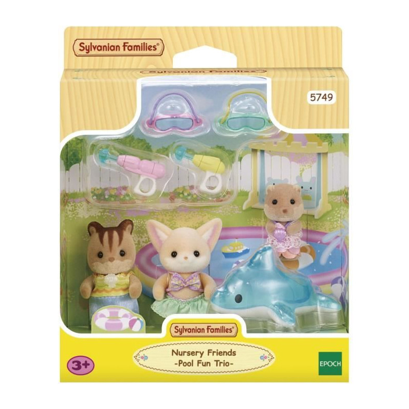 SYLVANIAN FAMILIES 5749 - Le trio des bébés a la piscine