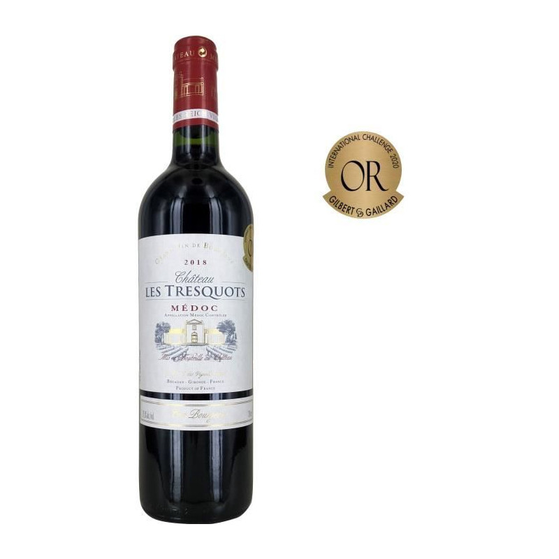 Château Les Tresquots 2018 Médoc Cru Bourgeois - Vin rouge de Bordeaux