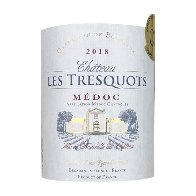 Château Les Tresquots 2018 Médoc Cru Bourgeois - Vin rouge de Bordeaux