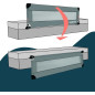 Barriere de lit - LOOPING - BL5003G - Rabattable - Gris