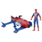 Marvel Spider-Man, Epic Hero Series Web Splashers, coffret Spider-Man Hydro-Jet, figurine avec véhicule