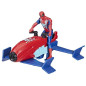 Marvel Spider-Man, Epic Hero Series Web Splashers, coffret Spider-Man Hydro-Jet, figurine avec véhicule