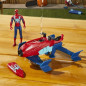 Marvel Spider-Man, Epic Hero Series Web Splashers, coffret Spider-Man Hydro-Jet, figurine avec véhicule