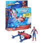 Marvel Spider-Man, Epic Hero Series Web Splashers, coffret Spider-Man Hydro-Jet, figurine avec véhicule