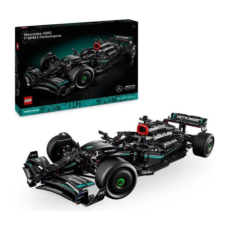 LEGO Technic 42171 Mercedes-AMG F1 W14 E Performance, Réplique, Décoration de Bureau