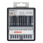 Kit de 10 lames de scie sauteuse Wood Expert, Robust line BOSCH 2607010540