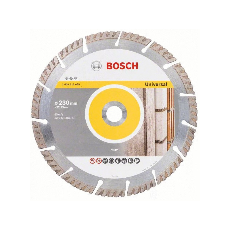 Disque 230x22,23x2,3x10mm diamant pour béton BOSCH 2608615065