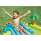 Aire de jeux gonflable - INTEX - Petit Dino - 143 Litres - 2 ans+ - 191 x 152 x 58 cm - Inclus : toboggan, fontaine, dino gonfla