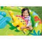 Aire de jeux gonflable - INTEX - Petit Dino - 143 Litres - 2 ans+ - 191 x 152 x 58 cm - Inclus : toboggan, fontaine, dino gonfla