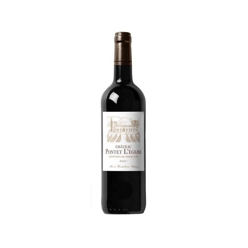 Château Pontet L'Eglise 2021 Saint Emilion Grand Cru - Vin rouge de Bordeaux