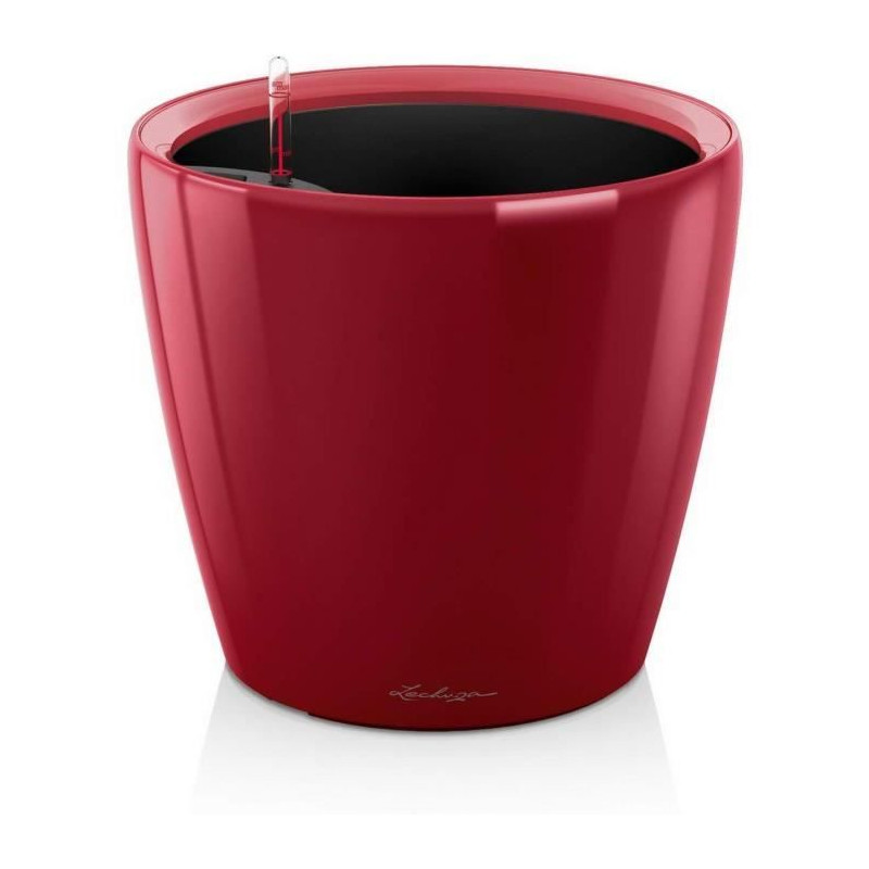 Pot de fleur LECHUZA Classico Premium LS 50 - kit complet, rouge scarlet brillant