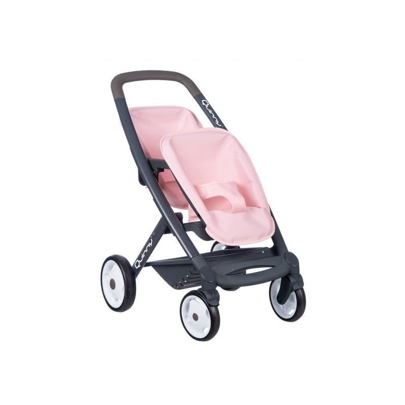 Smoby - Maxi Cosi - Pousette jumeaux - Poupée 42 cm Maximum - Rose - Des 3ans