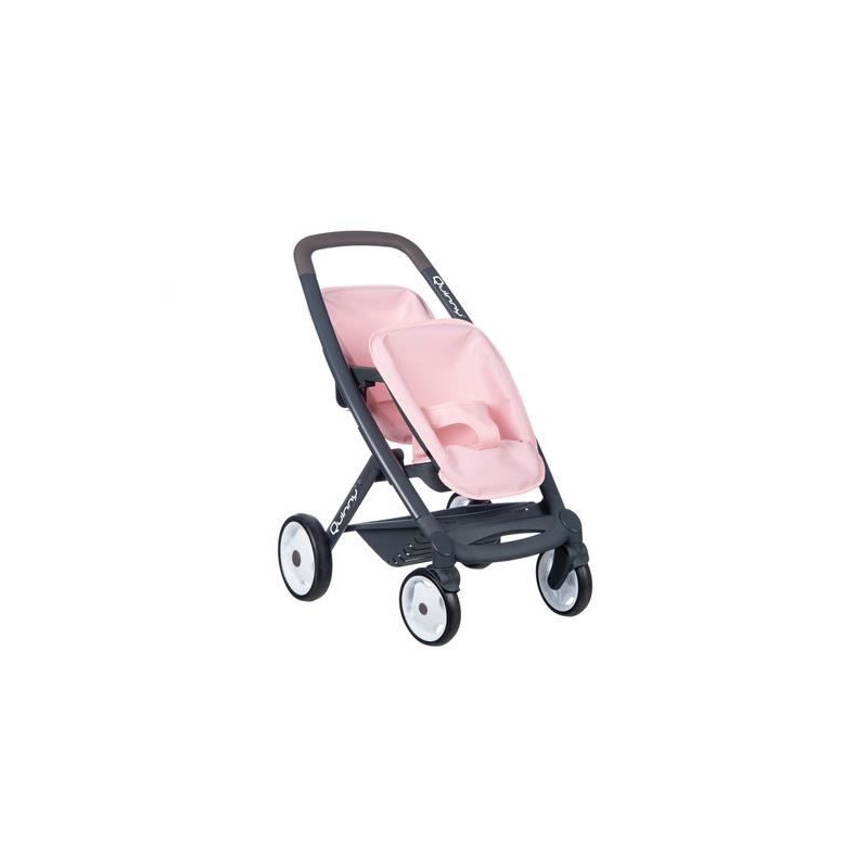 Smoby - Maxi Cosi - Pousette jumeaux - Poupée 42 cm Maximum - Rose - Des 3ans