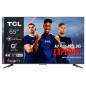 TV QLED TCL FALD 65QLED810 165 cm 4K UHD Google TV Aluminium brossé