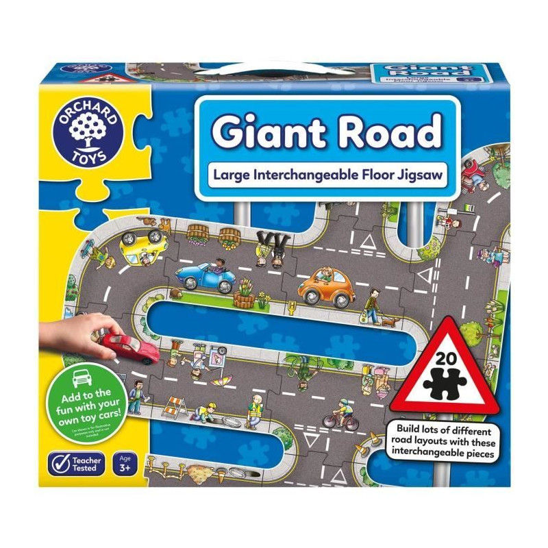 Giant route Road - Puzzle - ORCHARD - 20 grosses pieces interchangeables