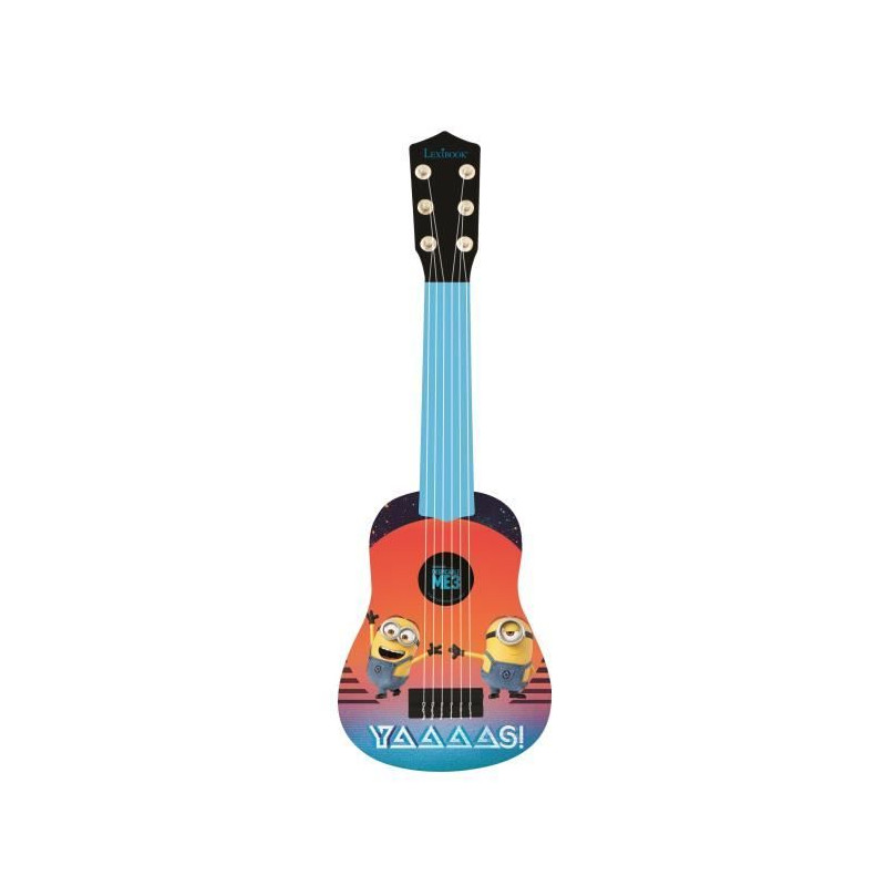 LEXIBOOK - LES MINIONS - Guitare Acoustique Enfant - Hauteur 53 cm