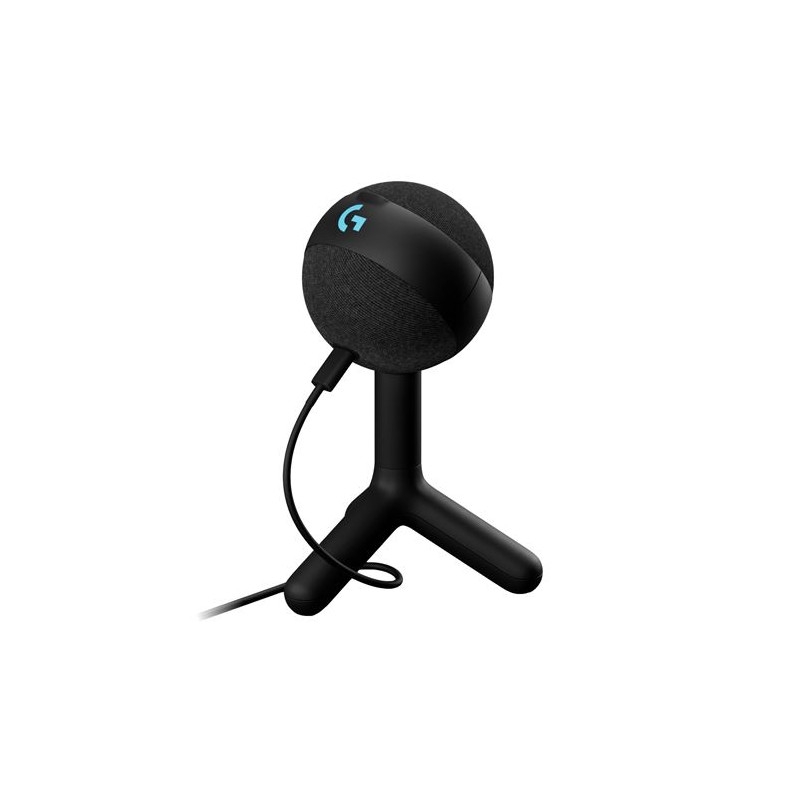 Microphone gaming Logitech G Yeti Orb RVB à condensateur avec Lightsync pour PC et Mac Noir