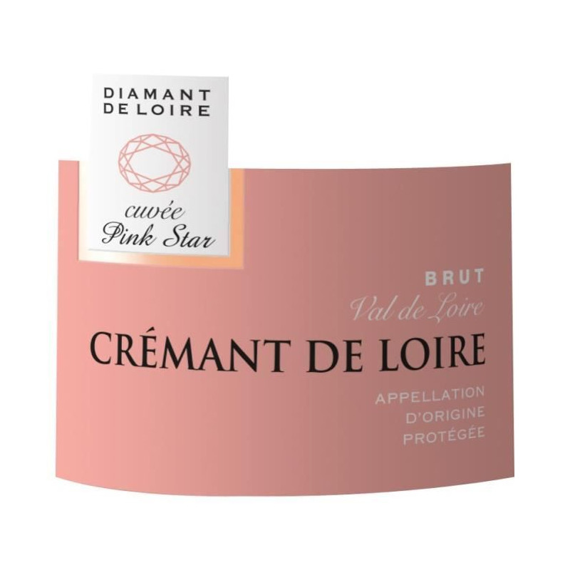 Diamant de Loire Cuvée Pink Star Crémant de Loire Rosé Brut