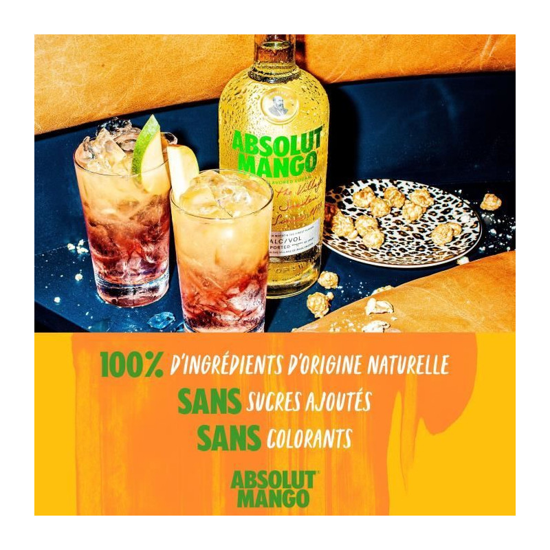 Absolut - Mango - Vodka aromatisée - 38,0% Vol. - 70cl