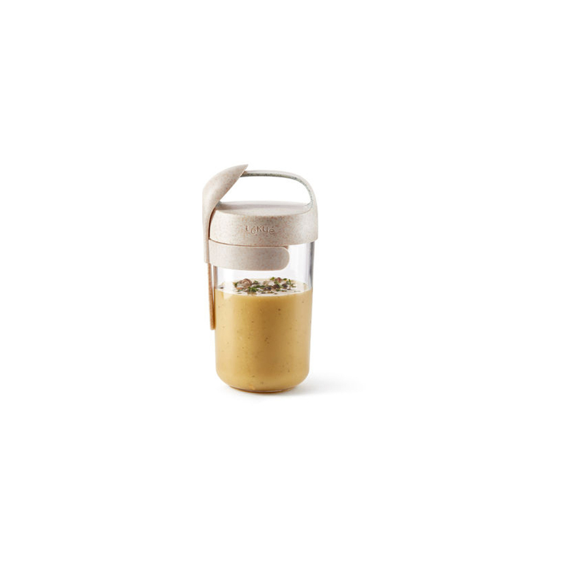 Ustensile de cuisine Lekue JAR TO GO 600ML ET CUILLERE ORGANIC