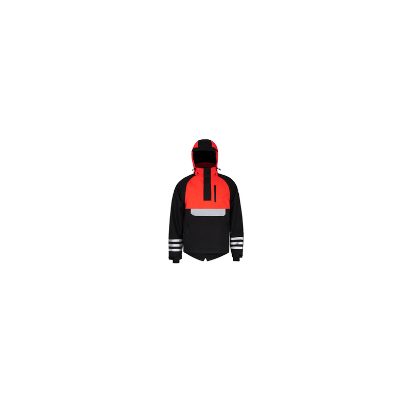 Veste imperméable et anti pluie Urban Circus OPTIMISTE ROUGE NOIR Taille S