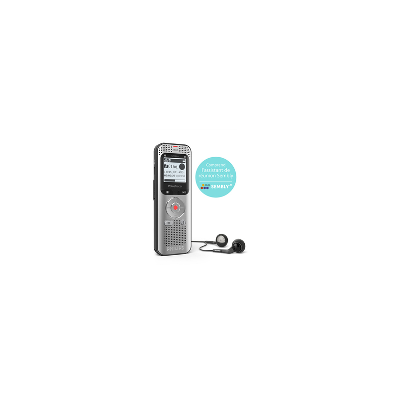 Dictaphone Philips Voice Tracer DVT2015 Enregistreur audio
