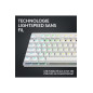 Clavier Logitech G PRO X TKL LIGHTSPEED Sans fil Blanc