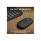 Ensemble clavier et souris Logitech Pebble 2 Combo pour Mac, clavier et souris sans fil, discrets, portables Graphite