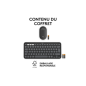 Ensemble clavier et souris Logitech Pebble 2 Combo pour Mac, clavier et souris sans fil, discrets, portables Graphite