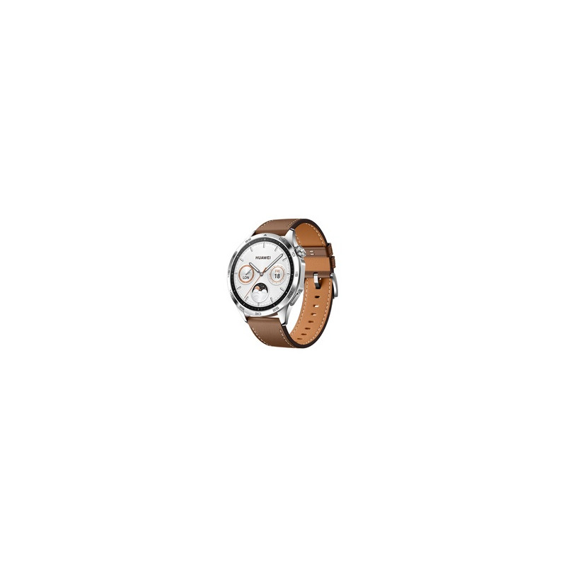 Montre connectée Huawei WATCH GT4 46mm CLASSIC BRACELET EN CUIR MARRON