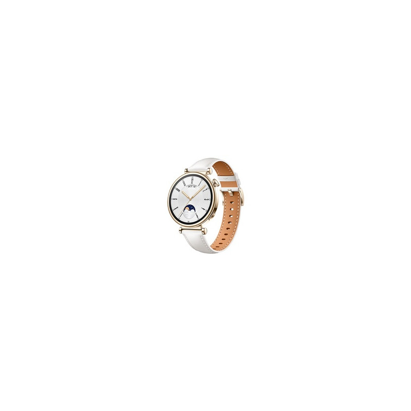 Montre connectée Huawei WATCH GT4 41mm CLASSIC Bracelet cuir blanc